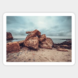 BOULDERS ON THE BEACH DESIGN Sticker